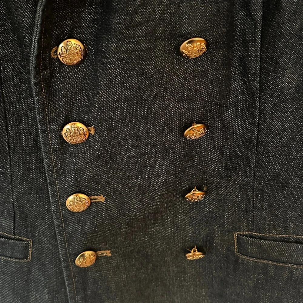 Vintage Lauren Jeans Co. Denim Blazer – Double-Breasted | Size Medium - Picture 4 of 14